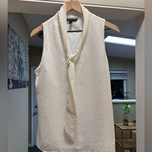 Sleeveless Bow Blouse